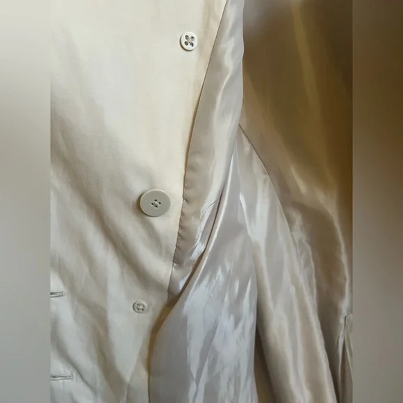 London Fog Trench Belted Raincoat Light Beige Size M - Picture 11 of 15